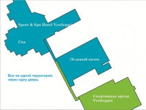 Отель + каток + спортивная арена