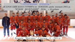 "ЯРОСЛАВИЧ" (Сдюсшор-2) 2001г.р