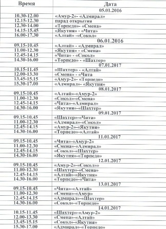 расписание 2005